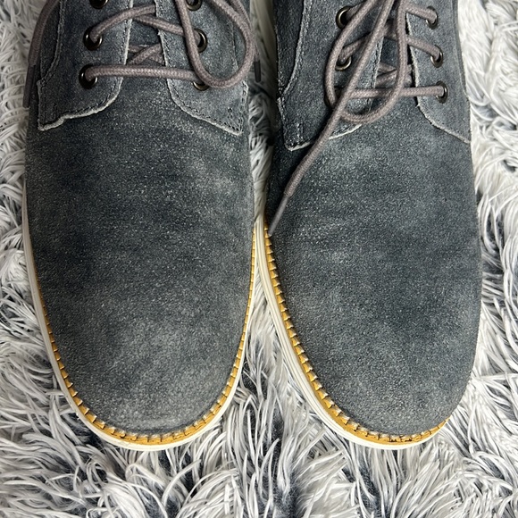 Cole Haan Sz 9M Grey Denim Suede Toe Shoes - Picture 5 of 10
